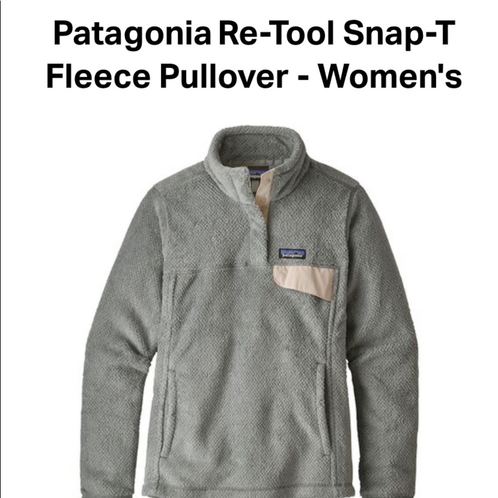 Gray Patagonia T-snap Quarter Snap fleece Pullover